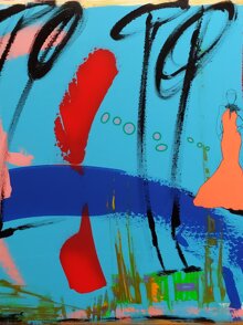 ip by artemonium 2022 surreal poetic above the pont neuf 60x60 tecnica mista